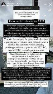 Comentário de Tallis Gomes sobre as mulheres em cargos de CEO.